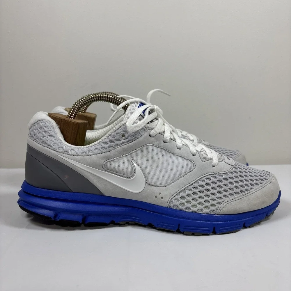 NIKE Mens Lunarfly 2 Gray Blue Running Shoes Sz 8.5‎ 452419-004 Athletic Comfort